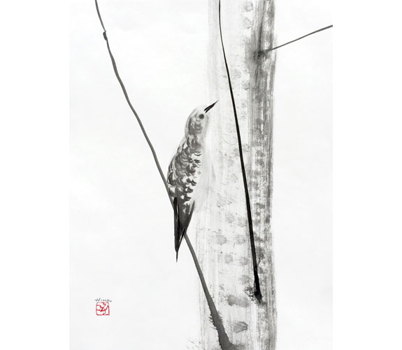 "Woodpecker" by Hiroko Seki